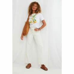 Joe Browns Frayed Hem Wide Leg Jeans For Female -Joe Browns Shop unnamed file 1105