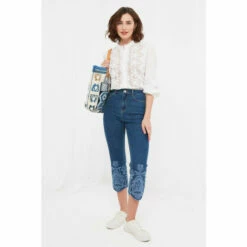 Joe Browns Carla Cutwork Crop Jeans For Female -Joe Browns Shop unnamed file 1108