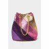 Joe Browns Metallic Leather And Suede Bucket Bag For Female
