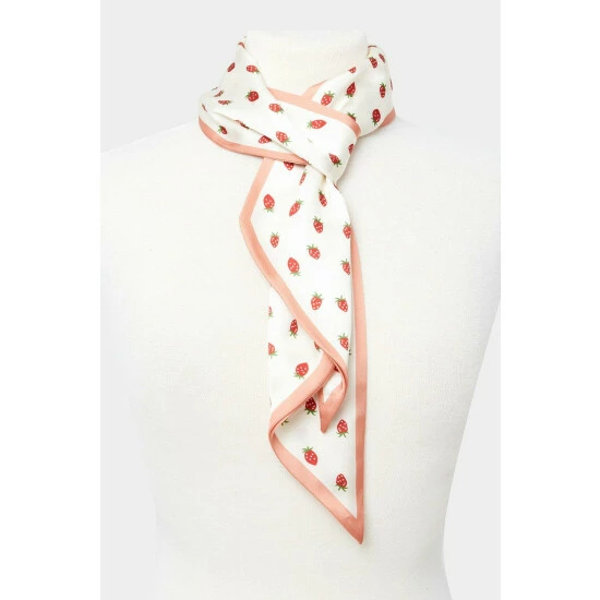 Joe Browns Strawberry Silky Scarf For Female 7 Joe Browns Strawberry Silky Scarf For Female - Image 5