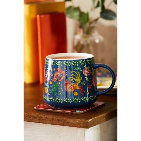 Joe Browns Set Of 2 Folk Floral Mugs For Unisex 3 Joe Browns Set Of 2 Folk Floral Mugs For Unisex