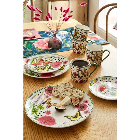 Joe Browns Set Of 4 Spectacular Spot Floral Side Plates For Unisex 5 Joe Browns Set Of 4 Spectacular Spot Floral Side Plates For Unisex - Image 3