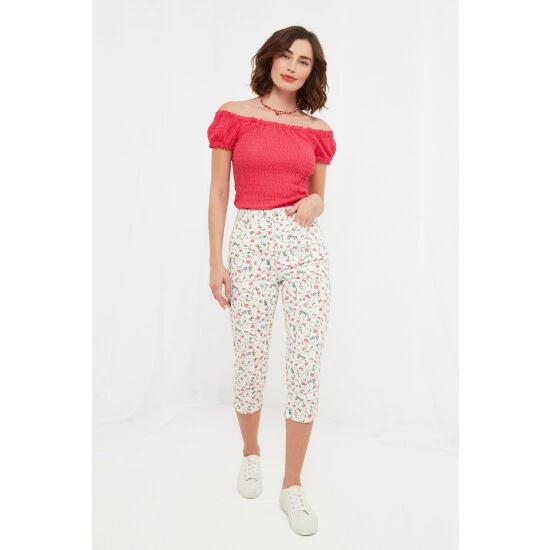 Joe Browns Eva Printed Crop Jeans For Female 3 Joe Browns Eva Printed Crop Jeans For Female