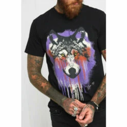 Joe Browns Graffiti Dripping Wolf Animal Graphic Print T Shirt For Male -Joe Browns Shop unnamed file 2013