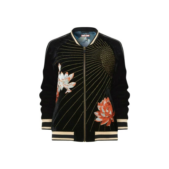 Joe Browns Enchanting Embroidered Boutique Bomber Jacket For Female 4 Joe Browns Enchanting Embroidered Boutique Bomber Jacket For Female - Image 2