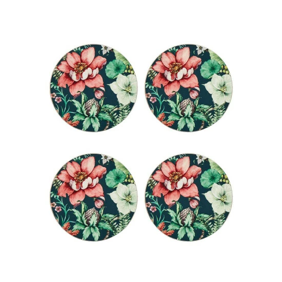Joe Browns Set Of 4 Fabulous Forest Floral Round Coasters For Unisex 4 Joe Browns Set Of 4 Fabulous Forest Floral Round Coasters For Unisex - Image 2