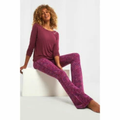 Joe Browns Paisley Print Yoga Flared Trousers For Female