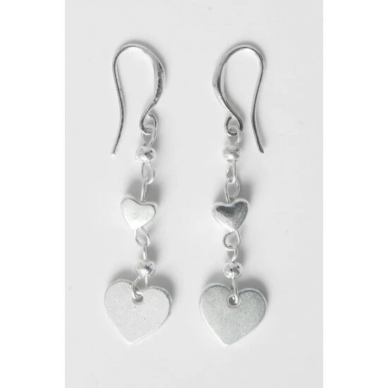 Joe Browns Double Heart Drop Charm Earrings For Male 5 Joe Browns Double Heart Drop Charm Earrings For Male - Image 3