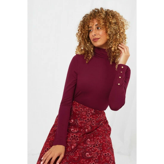 Joe Browns Basic High Roll Neck Long Sleeve Top For Female 8 Joe Browns Basic High Roll Neck Long Sleeve Top For Female - Image 6