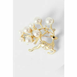 Joe Browns Wonderland Pearl Reindeer Pin For Female -Joe Browns Shop unnamed file 2843