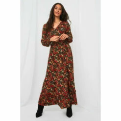 Joe Browns Autumn Days Floral V Neck Dress For Female