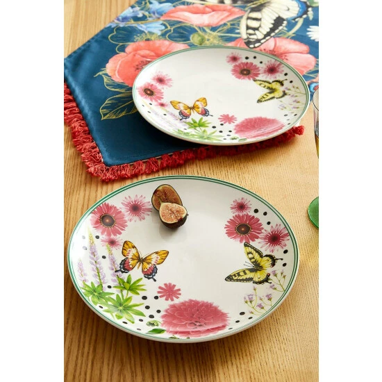 Joe Browns Set Of 4 Spectacular Spot Floral Dinner Plates For Unisex 3 Joe Browns Set Of 4 Spectacular Spot Floral Dinner Plates For Unisex