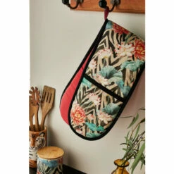 Joe Browns Zebra Floral Double Oven Glove For Unisex