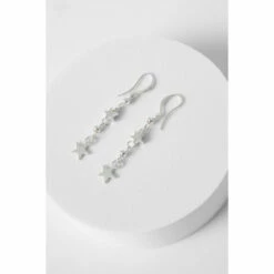 Joe Browns Double Star Drop Charm Earrings For Male