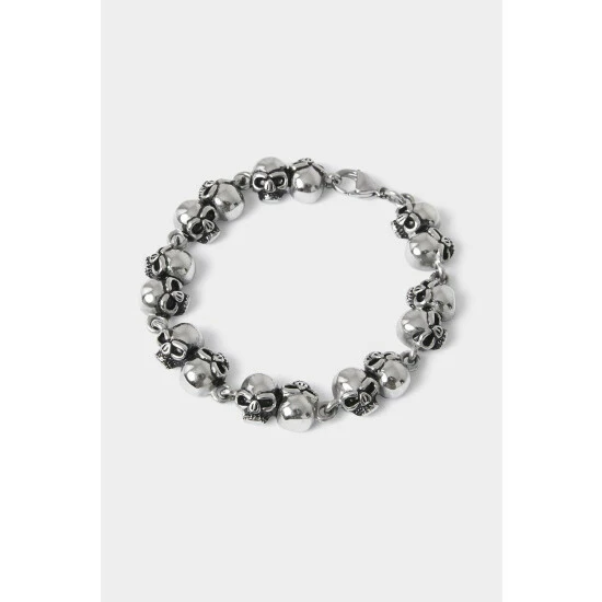 Joe Browns Stainless Steel Skull Row Bracelet For Female 3 Joe Browns Stainless Steel Skull Row Bracelet For Female - Image 2