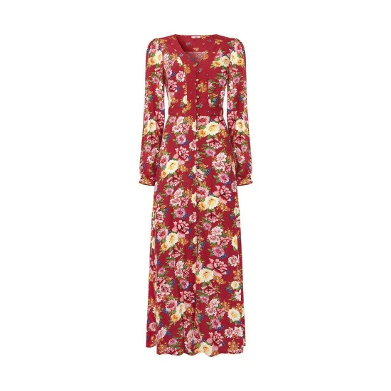 Joe Browns Maxi Button Through Floral Boho Dress For Female 4 Joe Browns Maxi Button Through Floral Boho Dress For Female - Image 2