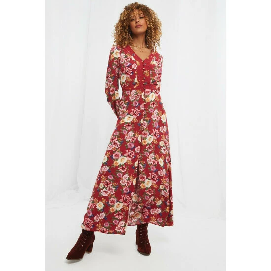 Joe Browns Maxi Button Through Floral Boho Dress For Female 7 Joe Browns Maxi Button Through Floral Boho Dress For Female - Image 5