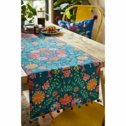 Joe Browns Folk Floral Pom Table Runner For Unisex