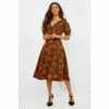 Joe Browns Retro Short Sleeve V Neck Floral Roses Dress For Female 2 Joe Browns Retro Short Sleeve V Neck Floral Roses Dress For Female -Joe Browns Shop unnamed file 3846