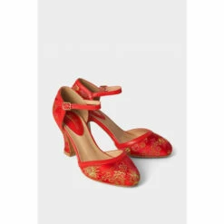 Joe Browns Satin Heeled Buckle Fastening Shoes For Female -Joe Browns Shop unnamed file 4385