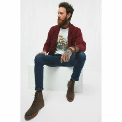 Joe Browns Animal Print Guitar Graphic Print T Shirt For Male