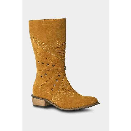 Joe Browns Brick Lane Suede Midi Boot Tan For Female 5 Joe Browns Brick Lane Suede Midi Boot Tan For Female - Image 3