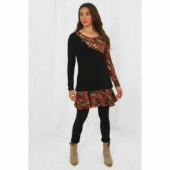 Joe Browns Asymmetric Ditsy Floral Leaves Print Tunic For Female