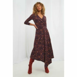 Joe Browns V Neck Floral Wrap Dress For Female