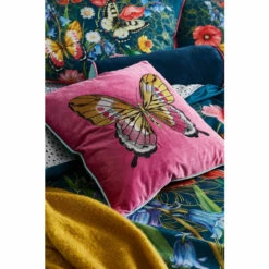 Joe Browns Striking Butterfly Embroide Cushion For Unisex